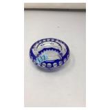 VNTG. BOHEMIAN COBALT BLUE ASHTRAY