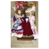 (3) VNTG VICTORIAN PORCELAIN DOLLS