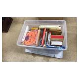 TOTE OF ASST .COOK BOOKS