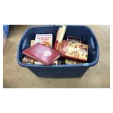 TOTE OF ASST. COOK BOOKS