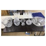 LOT OF ASST GLASS SERVINGWARE