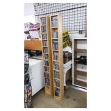 (2) CD ORGANIZER SHELVES WITH ASST. CDS