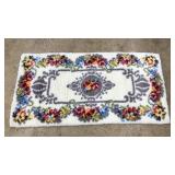 ORIENTAL STYLE LATCH HOOK RUG
