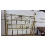 VNTG. POLISHED BRASS FULL HEAD/FOOTBOARD & RAILS