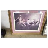 FRAMED MELODY HOUR PRINT BY LOUIS LCART