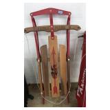 FLEXIBLE FLYER III METAL AND WOOD SLED