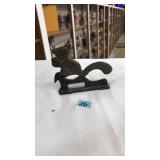 VNTG. CAST IRON SQUIRREL NUTCRACKER
