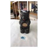 VNTG. CAST IRON BEAR COIN BANK
