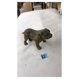 VNTG. BRASS BULLDOG FIGURINE