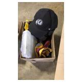 BOX OF ASST. REDSKINS APPAREL & MISC