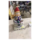 JIM SHORE CERAMIC SNOWMAN COOKIE JAR