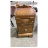 VNTG.  WATERFALL STYLE NIGHTSTAND