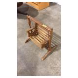 WOODEN DOLL PORCH SWING