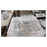 LOT OF ASST CLEAR GLASSWARE