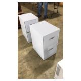PAIR OF 2 DRAWER METAL FILE CABINETS