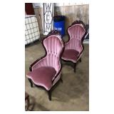 VICTORIAN UPHOLSTERED PARLOR 'KINGS' CHAIRS