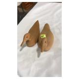(2) PINTAIL WOOD CARVED DUCKS