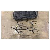 METAL WINE BOTTLE STORAGE RACK
