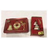 LENOX CHRISTMAS ORNAMENTS