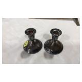 PAIR OF SILVERPLATE CANDESTICKS, INT. SILVER CO