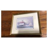 FRAMED PRINT 'HOOPER STRAIT LIGHTHOUSE',JOHN MALL