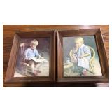 (2) VNTG. FRAMED LITOGRAPH PRINTS BY INGWERSEN