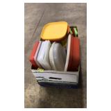 BOX OF ASST. TUPPERWARE