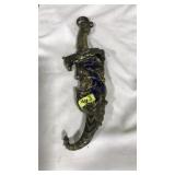 DRAGON DAGGER W/CAST METAL SCABBARD