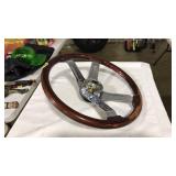 17.5' WOOD STEERING WHEEL