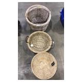 LOT OF ASST. WICKER BASKETS