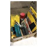 BOX OF ASST. TOOLS AND HARDWARE
