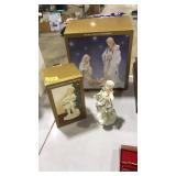 PORCELAIN NATIVITY FIGURES & DRUMMER BOY