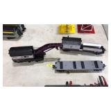 MTH RAILKING CRANE CAR, TENDER CAR & FLAT CAR