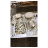 45PC. NORITAKE IVORY CHINA DISH SET