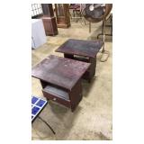 PAIR OF WOOD SIDE TABLES