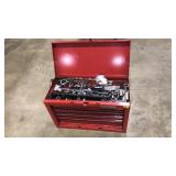 CRAFTSMAN METAL TOOL BOX W/CONTENTS
