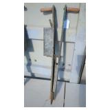 Vintage Manual Planter Wood & Metal Construction