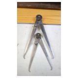 Starrett Outside Spring Calipers Athol Mass. USA