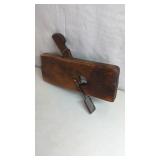 Wooden Plow Plane Marked 80 with Iron Blade