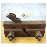 Antique Double Skew Wooden Plough Plane