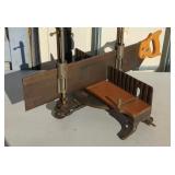 Stanley Miter Box with Saw, Made in U.S.A.