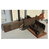 Vintage Mitre Box 4 inch Disston Saw, Complete Set