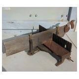 Vintage Stanley 2358 Miter Box with Disston Saw