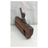 Antique Wooden Plough Plane, with Iron Blade