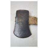 1914 Hackett Axe, wood handle and steel head
