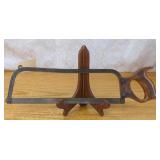 Wilson 12' Steel Frame Meat Saw, Vintage