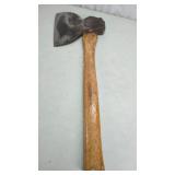 Vintage Hewing Hatchet with Steel Blade and...