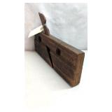 Vintage Wooden Plough Plane with Steel Blade