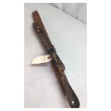 Antique Manual Carpet Stretcher, Wood and...