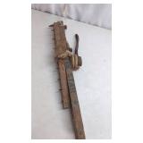 Antique 'The Star' Wooden Carpet Stretcher,...